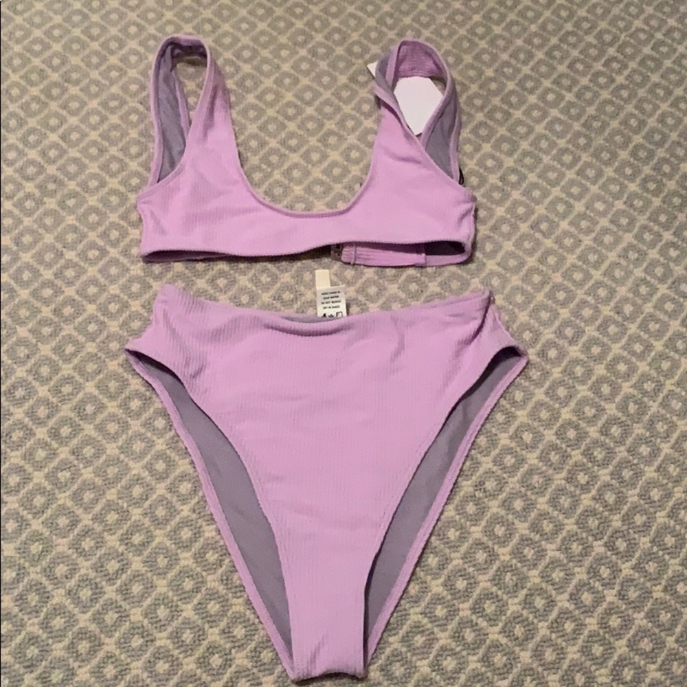Purple Lovewave (as seen on Revolve) bikini set